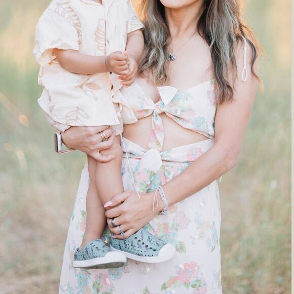 For Love & Lemons Louisa Maxi Dress Floral Silk Maxi XS - Picture 7 of 7